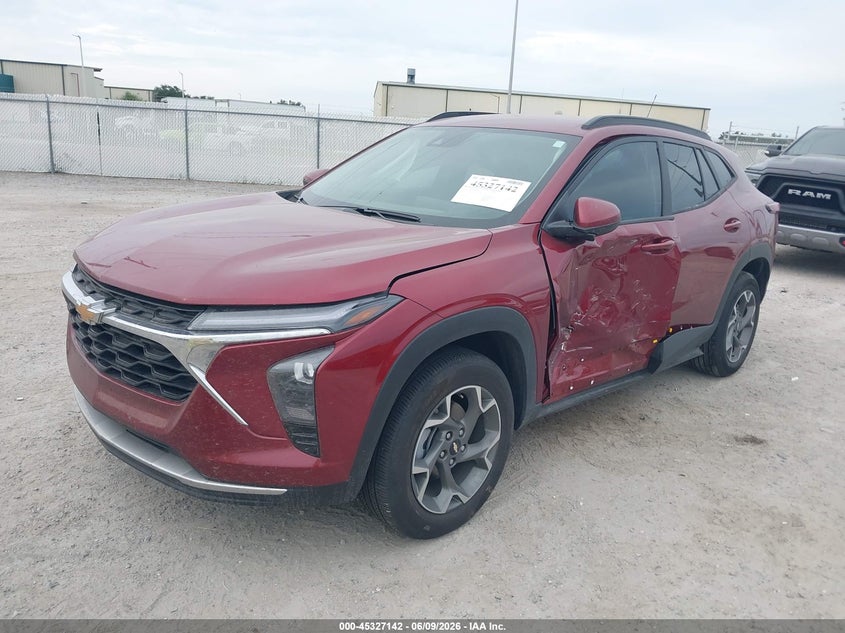Vin: kl77lhep8sc281697, lot: 45825075, chevrolet trax fwd lt 20252