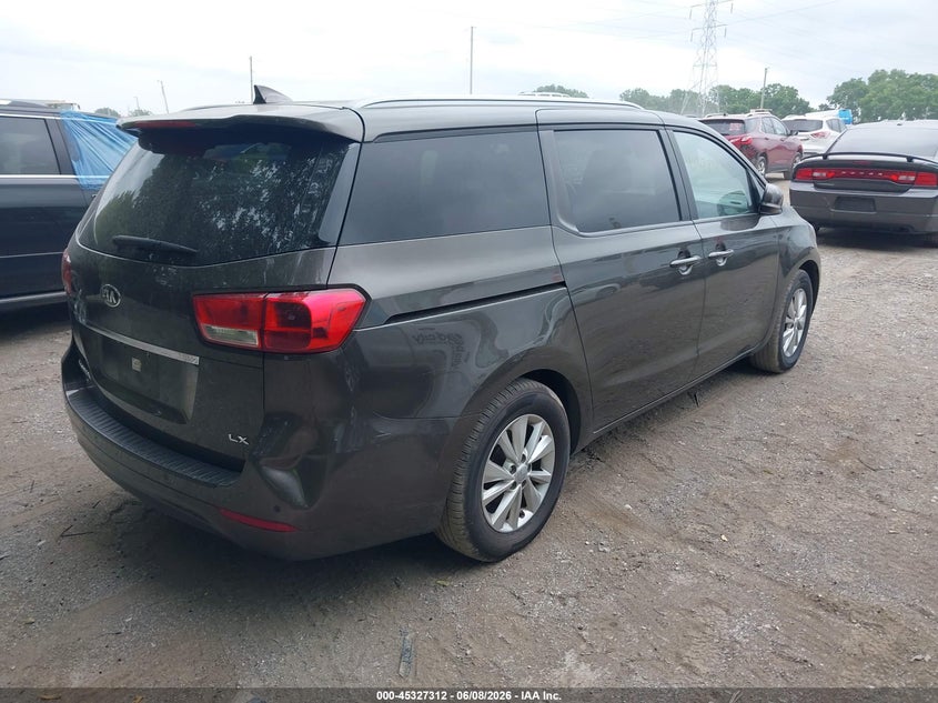 Vin: kndmb5c1xh6283836, lot: 45825245, kia sedona lx 20174