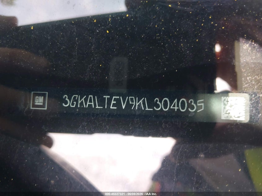 2019 GMC Terrain Sle VIN: 3GKALTEV9KL304035 Lot: 45327321