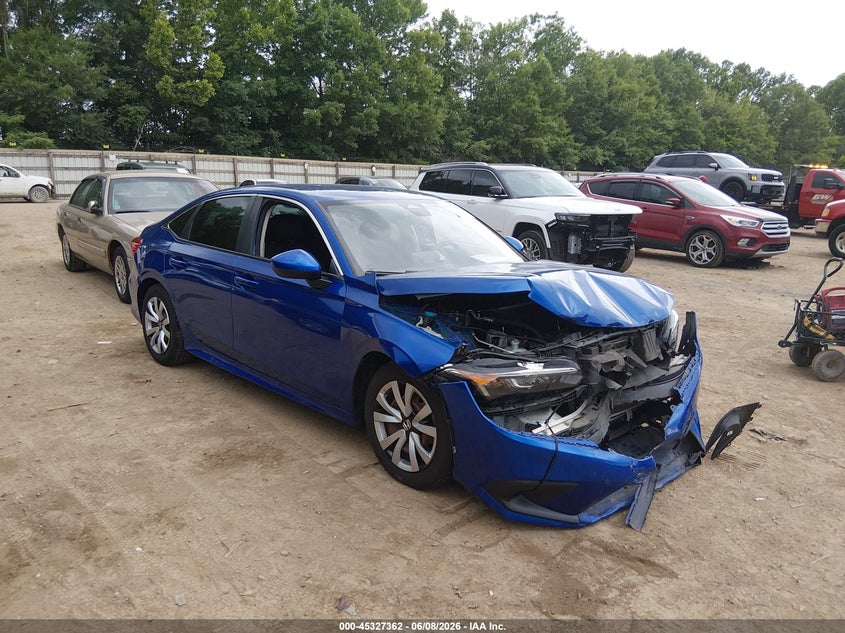 Vin: 2hgfe2f21nh528490, lot: 45825295, honda civic lx 2022 img_1
