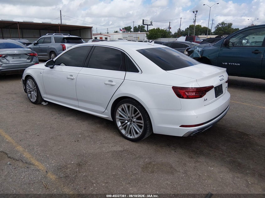 Vin: wauenaf47ka007612, lot: 45825314, audi a4 45 premium 20193