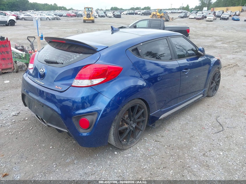Vin: kmhtc6ae9gu289184, lot: 45825329, hyundai veloster turbo 20164