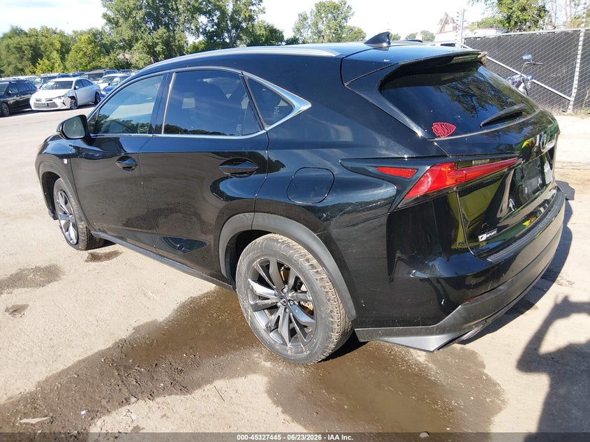 Vin: jtjyarbz0k2120093, lot: 45825378, lexus nx 300 f sport 20193