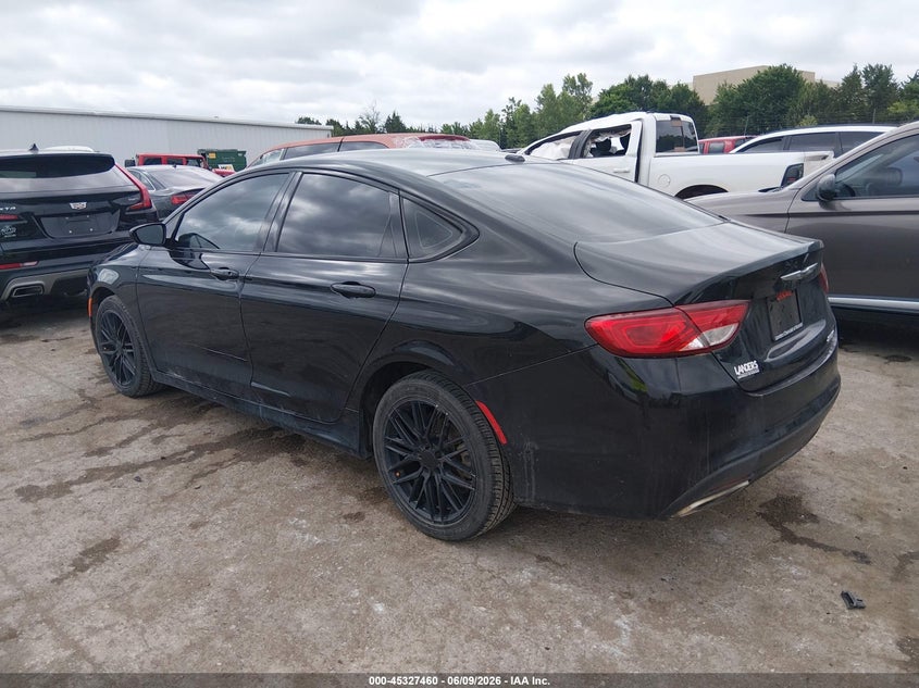 Vin: 1c3cccbb1fn730780, lot: 45825393, chrysler 200 s 20153