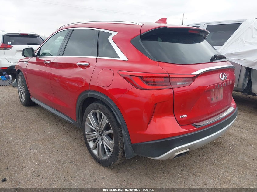 Vin: 3pcaj5m34lf102328, lot: 45825395, infiniti qx50 sensory awd 20203