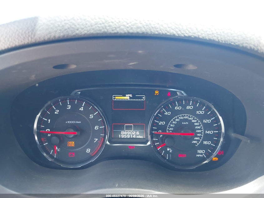 2019 Subaru Wrx VIN: JF1VA1A64K9802079 Lot: 45327478