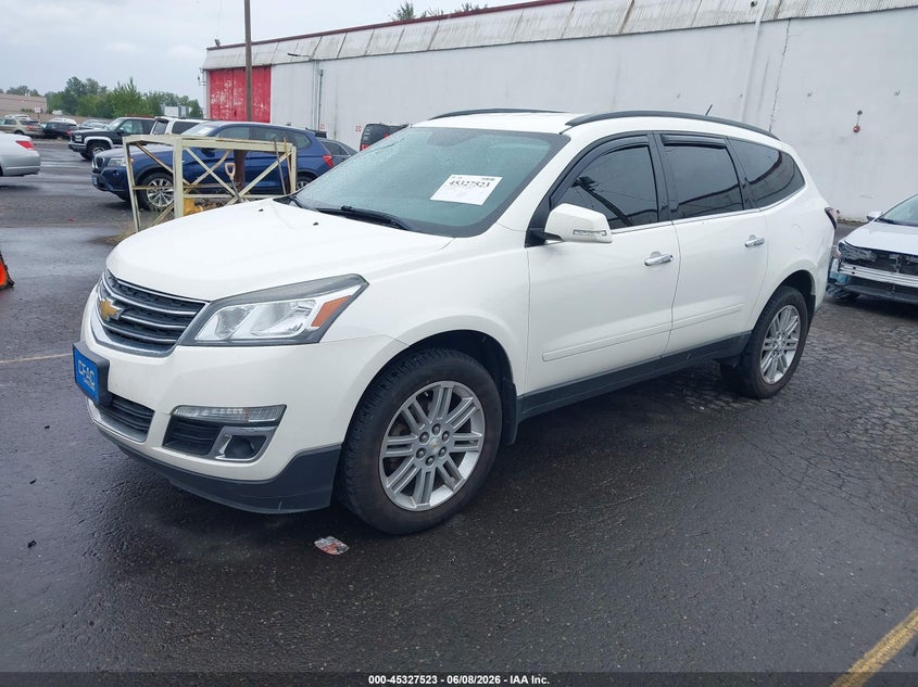 Vin: 1gnkvgkd7fj302432, lot: 45825456, chevrolet traverse 1lt 20152