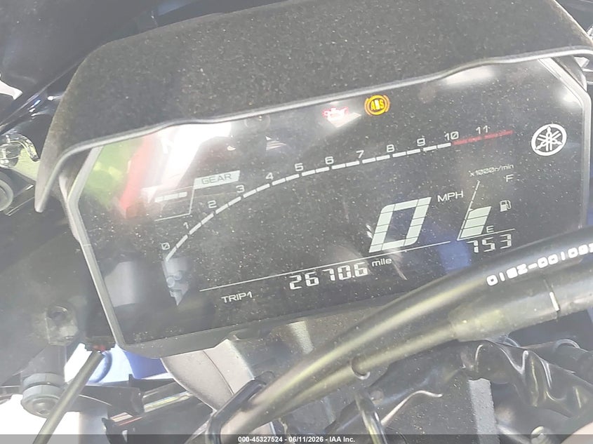 2022 Yamaha Yzfr7 VIN: JYARM38E0NA004110 Lot: 45327524