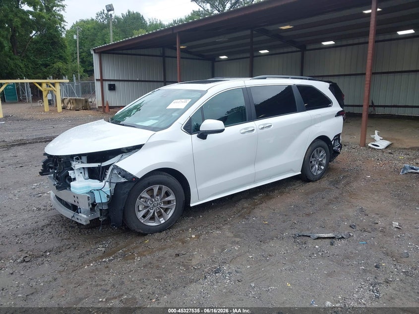 Vin: 5tdyrkec0ts293276, lot: 45825468, toyota sienna xle 20262