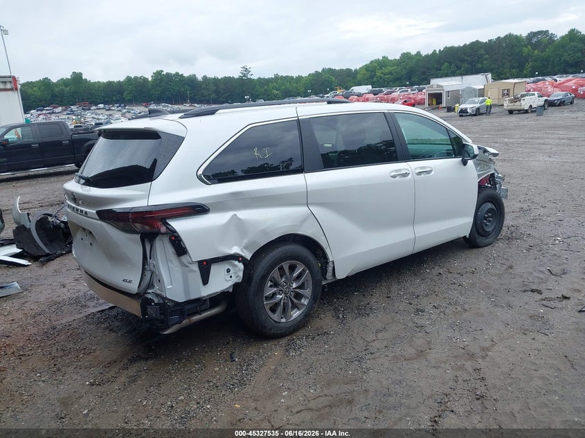Vin: 5tdyrkec0ts293276, lot: 45825468, toyota sienna xle 20264