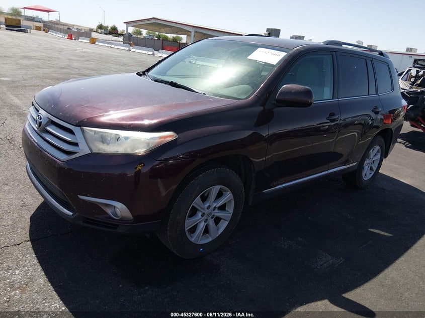 2013 TOYOTA HIGHLANDER SPORT UTILITY VEHICLE 2.7L I-4 DOHC, VVT, 187HP