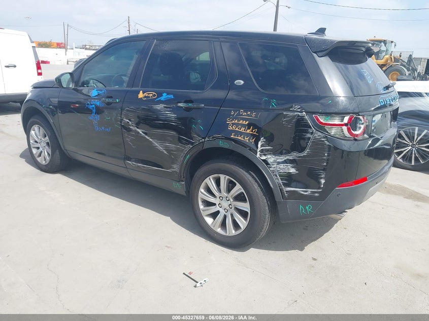 Vin: salcp2bg8gh632702, lot: 45825592, land rover discovery sport se 20163