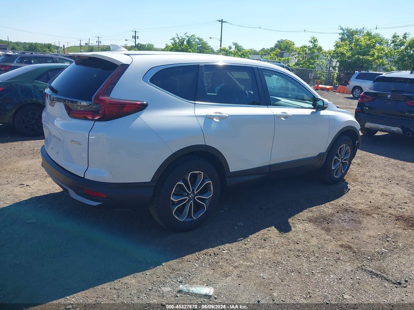Vin: 2hkrw2h59nh670965, lot: 45825605, honda cr-v awd ex 20224