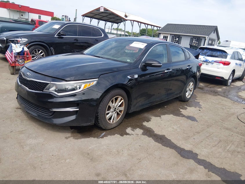 Vin: 5xxgt4l36gg116038, lot: 45825714, kia optima lx 20162