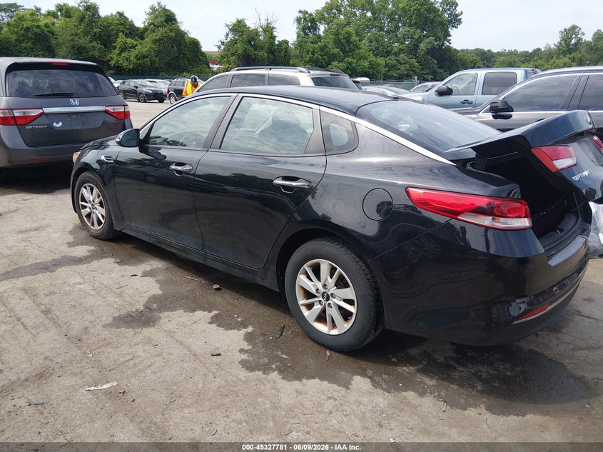 Vin: 5xxgt4l36gg116038, lot: 45825714, kia optima lx 20163