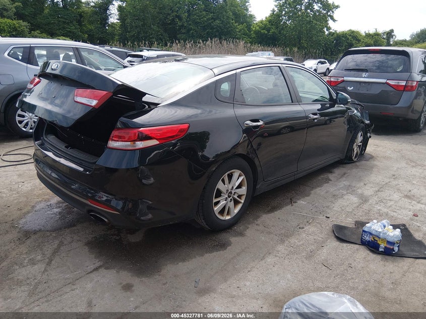 Vin: 5xxgt4l36gg116038, lot: 45825714, kia optima lx 20164