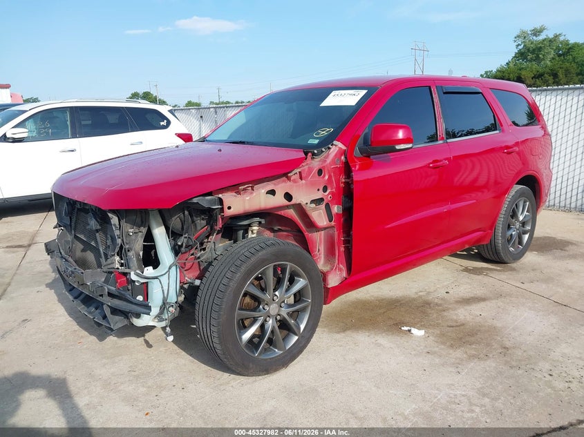 Vin: 1c4rdjdg6jc354856, lot: 45825915, dodge durango gt awd 20182