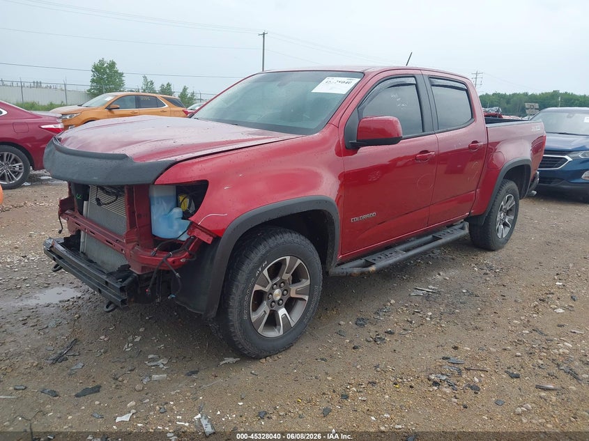 Vin: 1gcgtde33g1185262, lot: 45825973, chevrolet colorado z71 20162