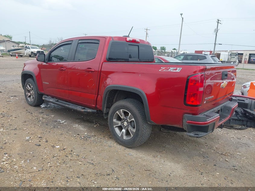 Vin: 1gcgtde33g1185262, lot: 45825973, chevrolet colorado z71 20163