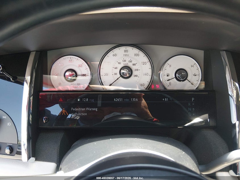 2015 ROLLS-ROYCE GHOST SEDAN 6.6L V-12 DI, DOHC, VVT, TURBO, 563HP