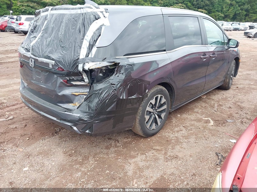 Vin: 5fnrl6h65sb080703, lot: 45826012, honda odyssey ex-l 20254