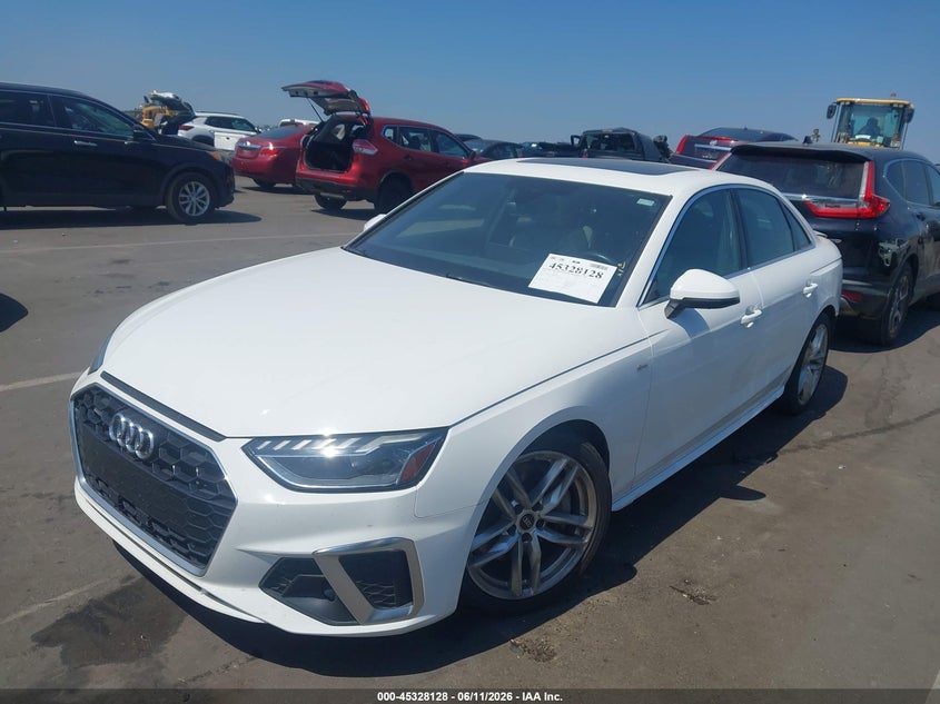 Vin: waueaaf46pn001781, lot: 45826061, audi a4 premium plus 45 tfsi s line quattro s tronic 20232