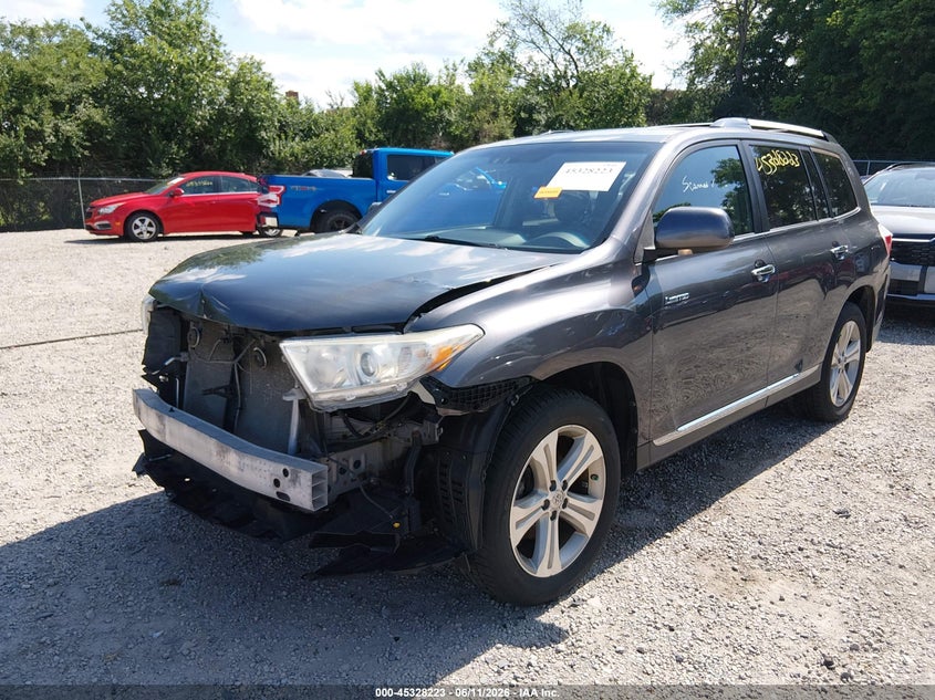 Vin: 5tddk3eh8cs120786, lot: 45826156, toyota highlander limited v6 20122