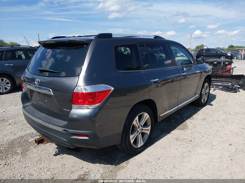 Vin: 5tddk3eh8cs120786, lot: 45826156, toyota highlander limited v6 20124