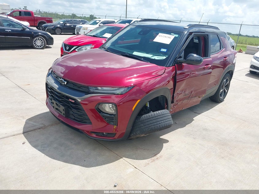 Vin: kl79mtsl4pb194922, lot: 45826219, chevrolet trailblazer fwd rs 20232