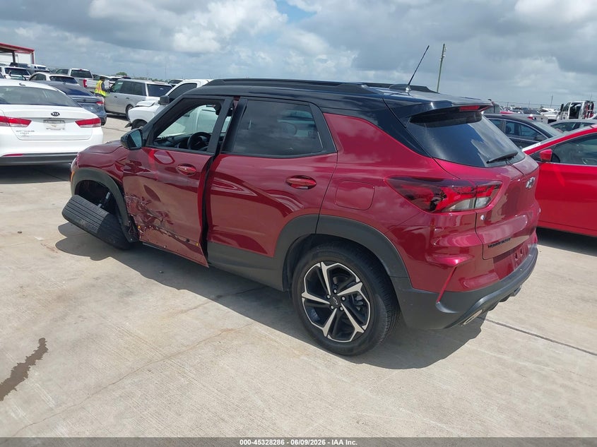 Vin: kl79mtsl4pb194922, lot: 45826219, chevrolet trailblazer fwd rs 20233
