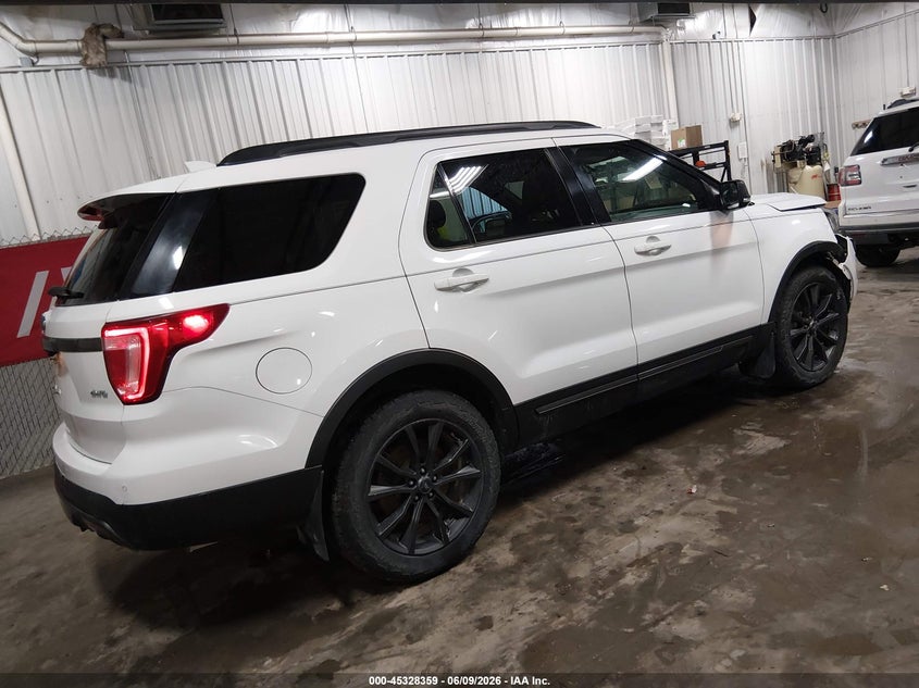Vin: 1fm5k8d86hgd81625, lot: 45826292, ford explorer xlt 20174