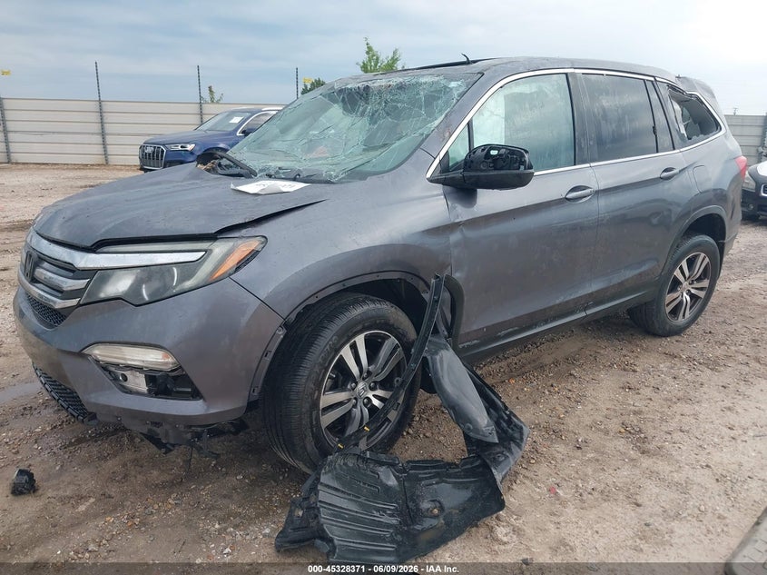 Vin: 5fnyf5h52gb037657, lot: 45826304, honda pilot ex-l 20162