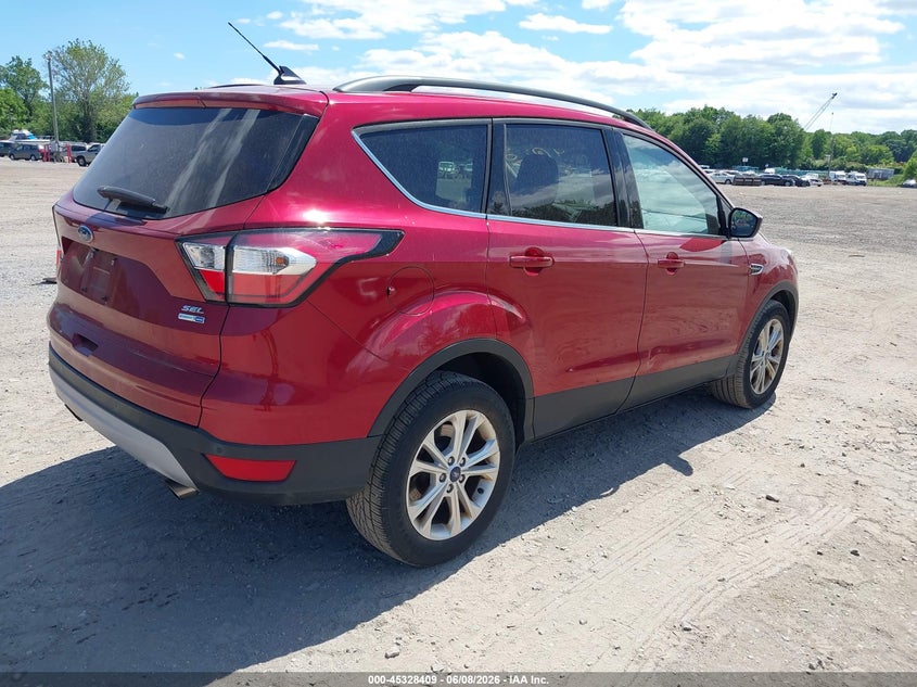 Vin: 1fmcu9hd1jub86599, lot: 45826342, ford escape sel 20184