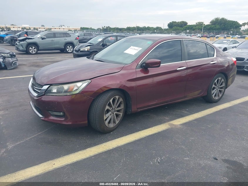 Vin: 1hgcr2f38da266836, lot: 45826401, honda accord lx 20132