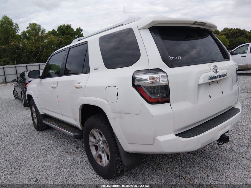 Vin: jtebu5jr2g5388493, lot: 45826422, toyota 4runner sr5 premium 20163