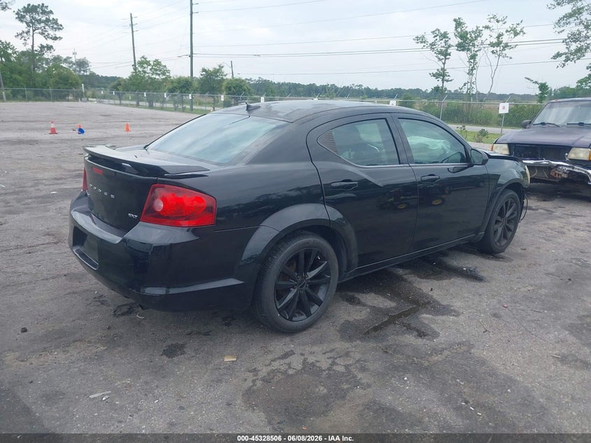 Vin: 1c3cdzcb4dn655858, lot: 45826439, dodge avenger sxt 20134