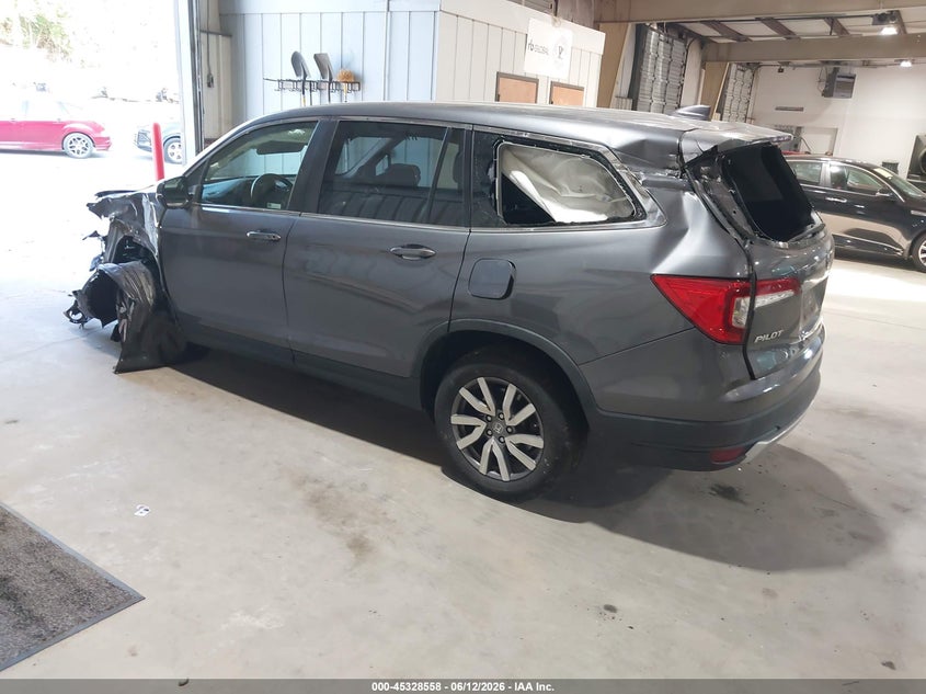 Vin: 5fnyf6h51mb044312, lot: 45826491, honda pilot awd ex-l 20213