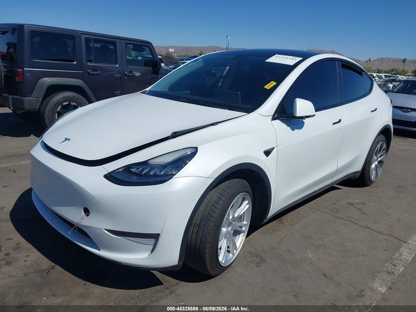 Vin: 7saygdee8nf449299, lot: 45826519, tesla model y long range dual motor all-wheel drive 20222