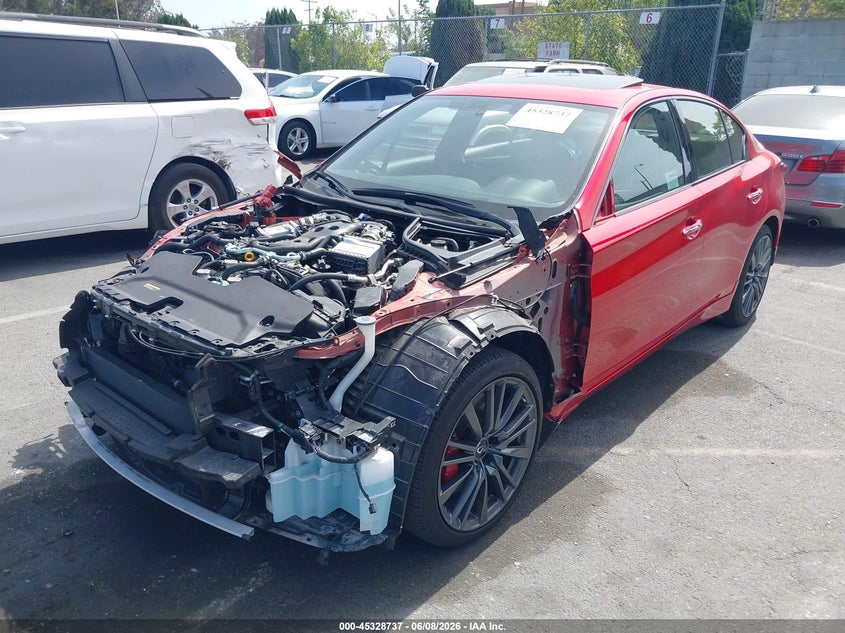 2024 Infiniti Q50 Red Sport 400 Awd VIN: JN1FV7DR4RM680538 Lot: 45328737