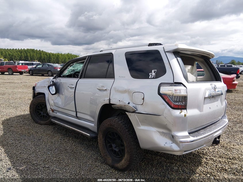 Vin: jtebu5jr4h5430194, lot: 45826683, toyota 4runner limited 20173