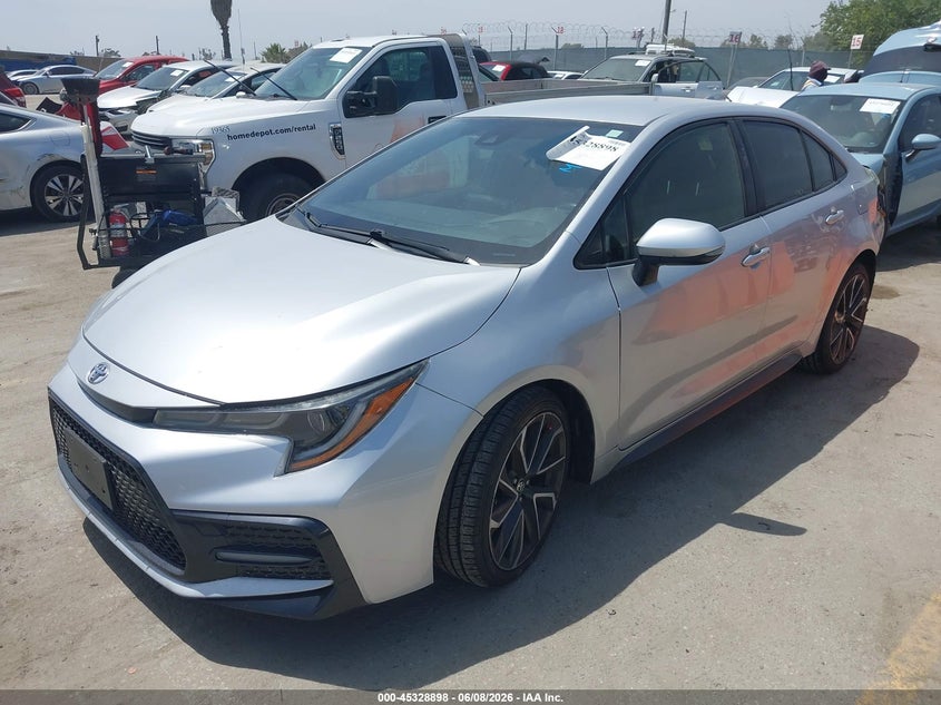 Vin: jtds4rce2lj023688, lot: 45826831, toyota corolla se 20202