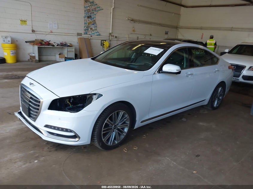 Vin: kmtfn4je4ku327740, lot: 45826891, genesis g80 3.8 20192