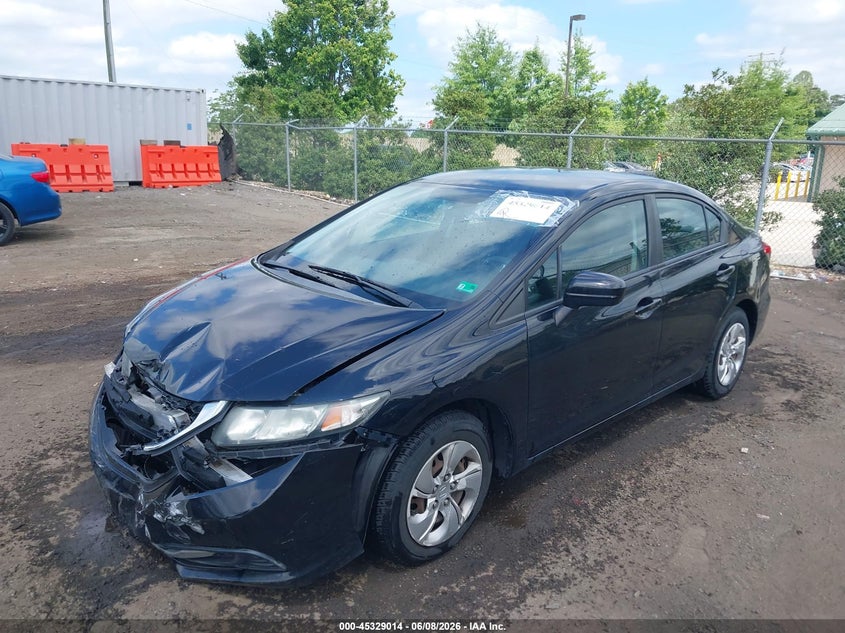 Vin: 19xfb2f58fe231974, lot: 45826947, honda civic lx 20152