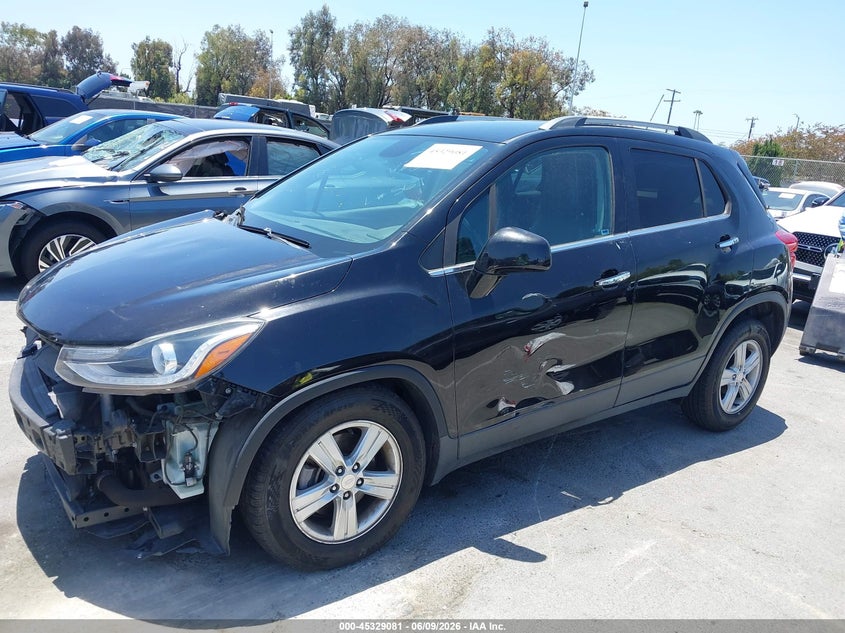 Vin: 3gncjlsb8kl356798, lot: 45827014, chevrolet trax lt 20192