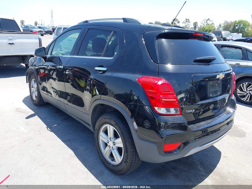 Vin: 3gncjlsb8kl356798, lot: 45827014, chevrolet trax lt 20193