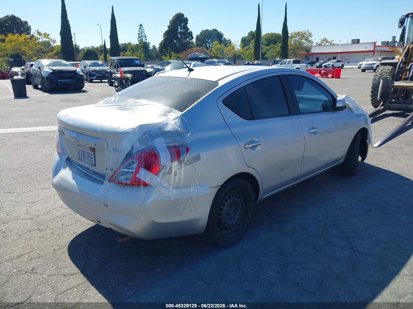Vin: 3n1cn7ap5cl825187, lot: 45827062, nissan versa 1.6 sv 20124