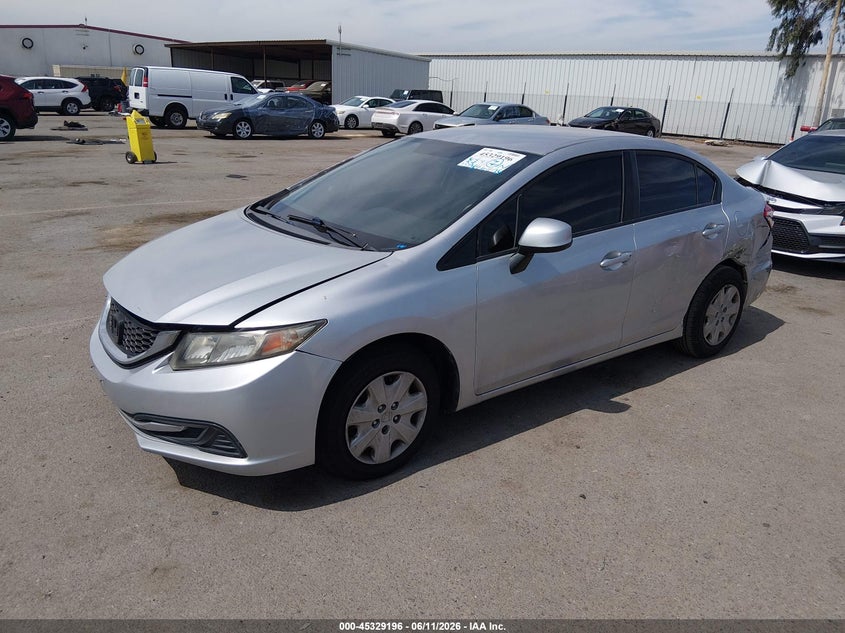 2013 Honda Civic Lx 19XFB2F58DE240025 photo 1