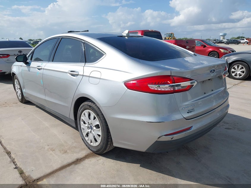 Vin: 3fa6p0g75lr231320, lot: 45827207, ford fusion s 20203