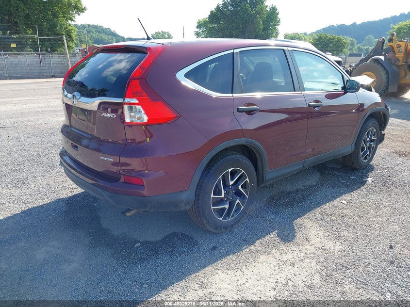 2016 HONDA CR-V SPORT UTILITY VEHICLE 2.4L I-4 DI, DOHC, VVT, 185HP