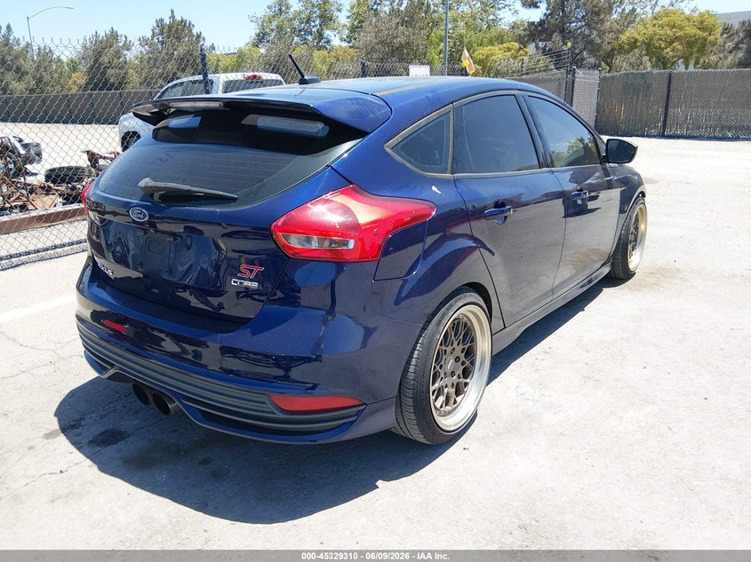 Vin: 1fadp3l91gl227558, lot: 45827243, ford focus st 20164